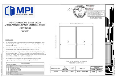 FL40948.2-R3 - Up to a Nominal 8'0 x 8'0 - 18 ga.