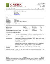PR INSTL DOCS FL41144 R1 II PAC23001 2023 FBC EVAL PAC-CLAD FINAL