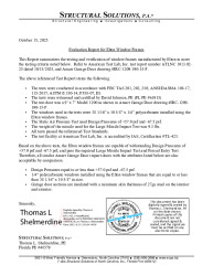 PR TECH DOCS FL41160 R9 AE IMPACT WINDOW FRAME VERIFICATION