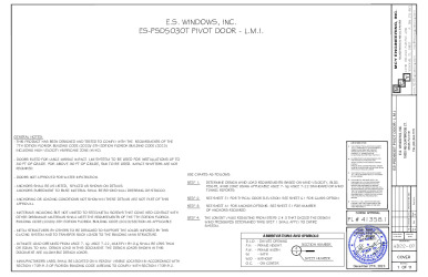 PR Instl Docs FL41358 R4 II ES-PSD5030T PIVOT DOOR LMI FL41358.1 AD22-07 REV12.06.2023 SS