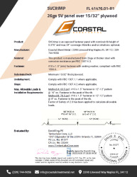 PR INSTL DOCS FL41476 R1 II 26GA 5V PLYWOOD