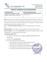 PR TECH DOCS FL41539 R1 AE EVALUATION REPORT - SPA100 SGD FBC 2023-SS