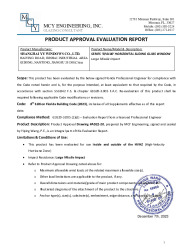 PR TECH DOCS FL41575 R1 AE EVALUATION REPORT - SPA100 HSW FBC 2023-SS