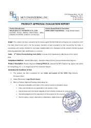 PR TECH DOCS FL41577 R1 AE EVALUATION REPORT  SP60 FX FBC 2023 FBC 2023-SS