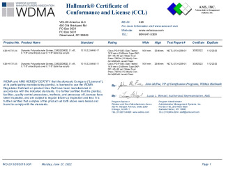 PR CERTIFICATE FL41601 R3 C CAC VELUX CCL  CMD2-DMD2 6096 P1H1 NG C2 DYNAMIC DOME