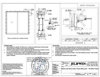 PR Instl Docs FL41624 R3 II D015969 - Siteline Clad Narrow Stile SGD Mono WZ3 XO FBC (95x96) SS 2022-07-11
