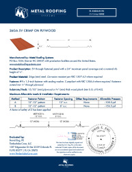 PR Instl Docs FL41654 R1 II 26ga 5VCrimp Plywood