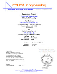 PR TECH DOCS FL41712 R1 AE 1 KNOTWOOD KEC SOFFIT EVALREPORT 