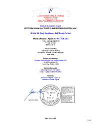 PR Instl Docs FL41714 R2 II 26 Ga. 5V Panel over 1x4 Wood Purlins
