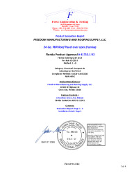 PR Instl Docs FL41715 R2 II 24 Ga. PBR Panel Structural Roof