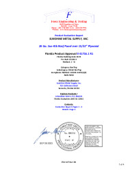 PR TECH DOCS FL41716 R1 AE 26 GA. SUN-RIB OVER PLYWOOD