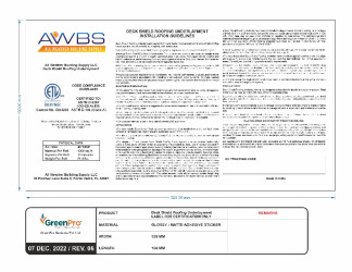 PR Instl Docs FL41799 R1 II Installation Instructions I