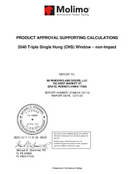 PR TECH DOCS FL41886 R7 AE 27488.04-107-16 - MI WINDOWS 3540 TRIPLE SH NON-IMPACT