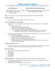 PR TECH DOCS FL41903 R1 AE PER ACE-1084 REV1 SUNSETWINDOWS V750 HSWINDOW SS