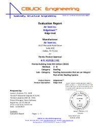 PR Instl Docs FL41918 R1 II 1 RidgeHawk EVALREPORT