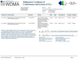 PR CERTIFICATE FL41973 R0 C CAC CCL 411-H-1463.68.69