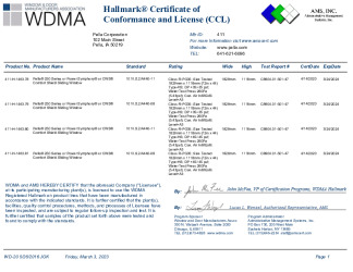 PR CERTIFICATE FL41973 R1 C CAC CCL 411-H-1463.78-79-80-81