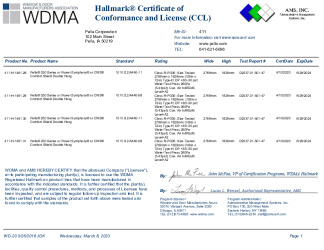 PR CERTIFICATE FL41987 R0 C CAC CCL 411-H-1461.28-29-30-31
