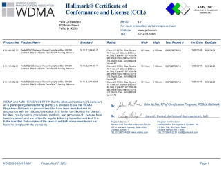 PR CERTIFICATE FL42005 R0 C CAC CCL 411-H-1492-30.31.32