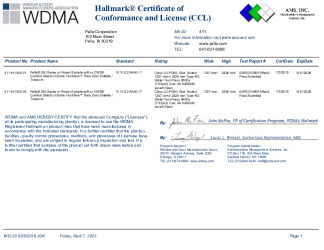 PR CERTIFICATE FL42009 R1 C CAC CCL 411-H-1504-01.02