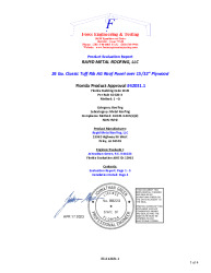 PR INSTL DOCS FL42031 R0 II 26 GA. CLASSIC TUFF RIB AG OVER PLYWOOD