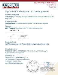 PR Instl Docs FL42047 R1 II 26ga 1in Nailstrip