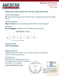 PR Instl Docs FL42047 R2 II 29ga Rib