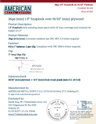PR Instl Docs FL42047 R3 II 26ga 150 Snaplock