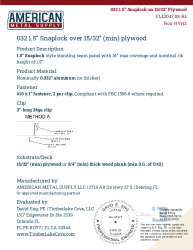 PR TECH DOCS FL42047 R4 AE 032AL 150 SNAPLOCK