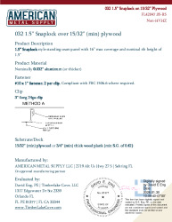 PR Instl Docs FL42047 R5 II 032Al 150 Snaplock