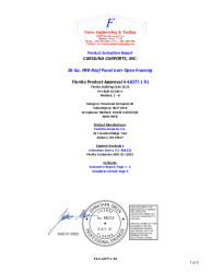 PR TECH DOCS FL42077 R1 AE 26 GA. PBR ROOF PANEL