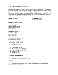 PR TECH DOCS FL42121 R1 AE PRODUCT EVALUATION 41-B