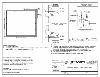 PR Instl Docs FL42211 R0 II FL10338 R25 II Cust Clad Casement Pocket Picture Thru Jamb Install 84x72