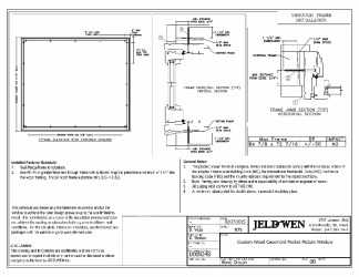 PR INSTL DOCS FL42211 R0 II FL10338 R25 II CUST WOOD CASEMENT POCKET PICTURE THRU JAMB INSTALL 84X72