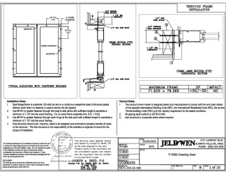 PR INSTL DOCS FL42216 R0 II D1000255 - F-4500 ISW(72X79) - OSW(72X78) FBC INSTALLS 3-20-23 SEALED