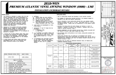 PR Instl Docs FL42234 R0 II FL13998 R9 II 47.5x31.5 DP-50 Impact HVHZ Installation Instructions
