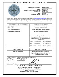 PR CERTIFICATE FL42243 R0 C CAC FL14090 R13 C CAC NI011682-R1