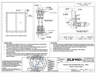 PR Instl Docs FL42245 R0 II FL21706 R6 II PV 2P-2T Multi-Track OX NI FBC 72x80 SS 2019-10-04