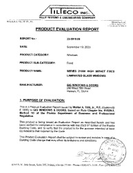 PR TECH DOCS FL42324 R0 AE PER DRWG 23-208 GIG WINDOWS DOORS