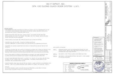 PR Instl Docs FL42339 R0 II SPA 100 Sliding Door LMI FL42339 AD23-27 REV08.16.2023 SS