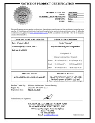 PR CERTIFICATE FL42376 R1 C CAC SUPERA DOORS LM NI015838.03