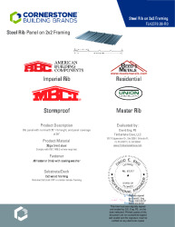 PR TECH DOCS FL42378 R0 AE 29GA RIB ON 2X2 FRAMING