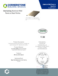 PR Instl Docs FL42378 R1 II 032 FL100 16ga girts