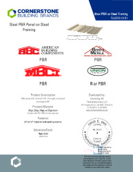 PR Instl Docs FL42378 R1 II 22-29ga PBR on 16ga girts