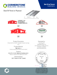 PR Instl Docs FL42379 R1 II 26ga 5V on Plywood