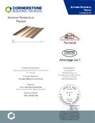 PR INSTL DOCS FL42380 R0 II 032 PERMALOK ON PLYWOOD