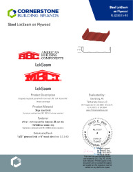 PR Instl Docs FL42380 R0 II 24ga LokSeam on Plywood