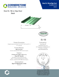 PR Instl Docs FL42380 R0 II 24ga SL150 on 22ga Deck