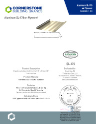 PR Instl Docs FL42380 R0 II 24ga SL175 on Plywood