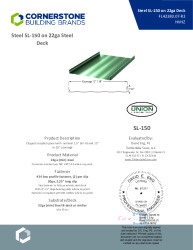 PR TECH DOCS FL42380 R2 AE 24GA SL150 ON 22GA DECK